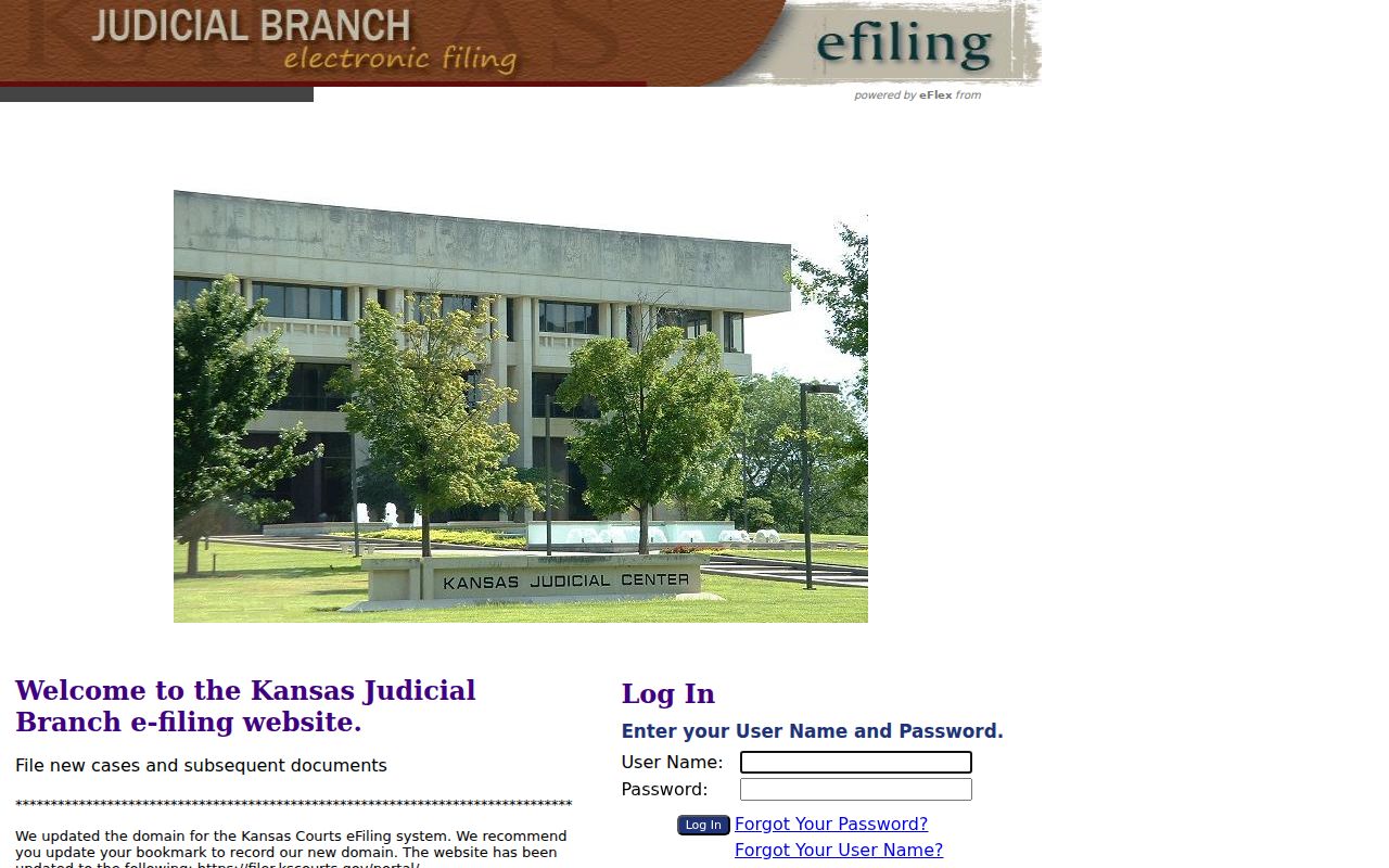 Pottawatomie County case search comparison with Kansas eFlex