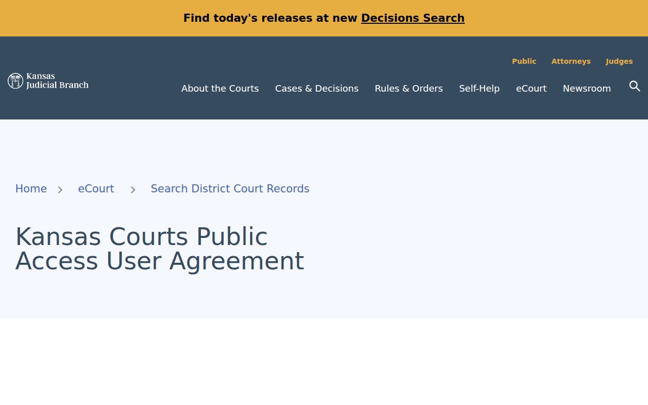 Pottawatomie County case search public access agreement