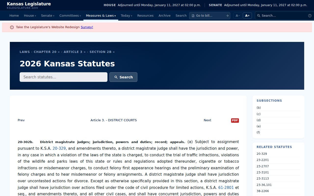 Pottawatomie County civil court docket district magistrate jurisdiction