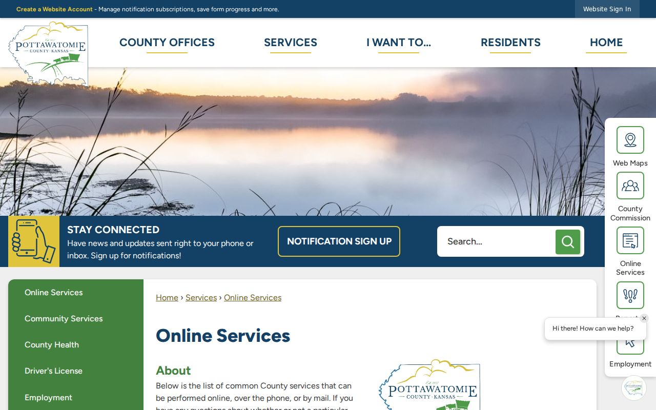 Pottawatomie County court records online services