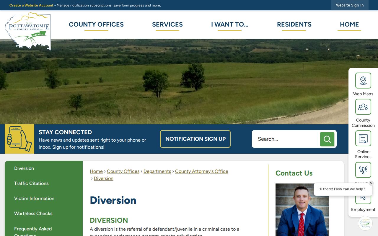 Pottawatomie County criminal court docket diversion program